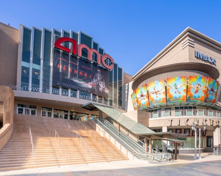 Exterior of the AMC Burbank theater.