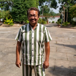 Joe Hui, in prison clothes