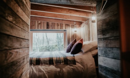 bedroom at Log Jam