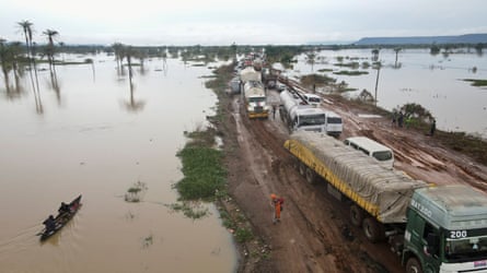 Flooding in Lokoja, Nigeria, on 13 October