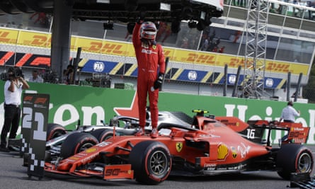 Charles Leclerc On Monza Pole For Ferrari As Qualifying Ends In Farce Formula One 2019 The Guardian