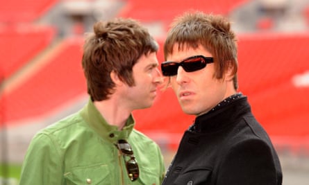 ‘Noel and Liam constantly sniping at each other feels more Oasis-ish than patching up their differences’ … Oasis in 2008.