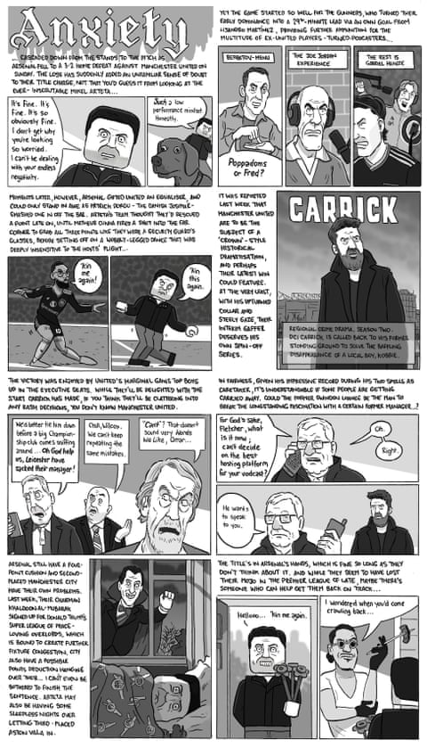 David Squires on … Manchester United giving Arsenal the wobbles, panel 1