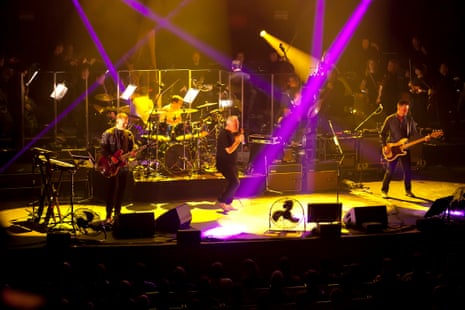 ‘It sounds spectacular’: New Order in concert with the Australian Chamber Orchestra at the Sydney Opera House on Thursday.
