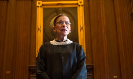 Ruth Bader Ginsburg celebrating her 20th anniversary on the bench at the US supreme court in Washington on 30 August 2013. 