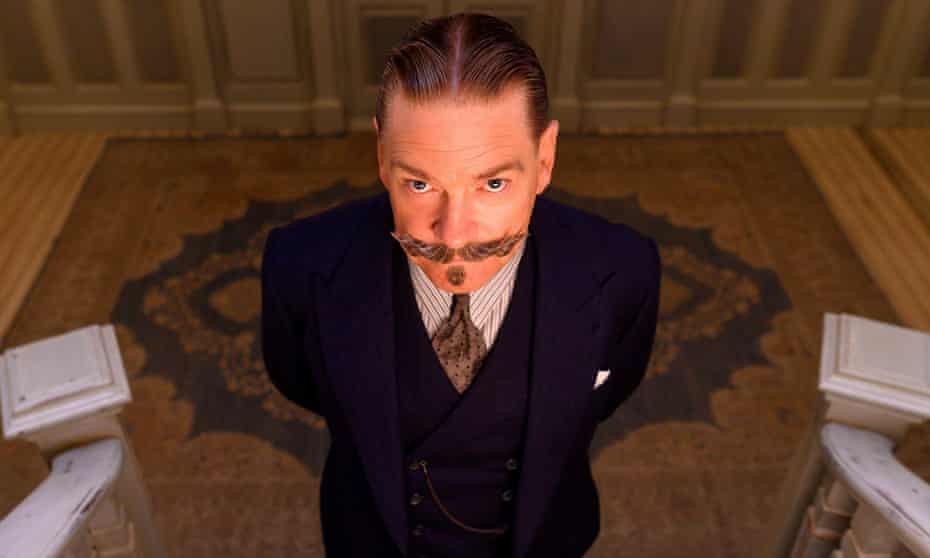 A load of old ‘tache … Kenneth Branagh as Hercule Poirot.