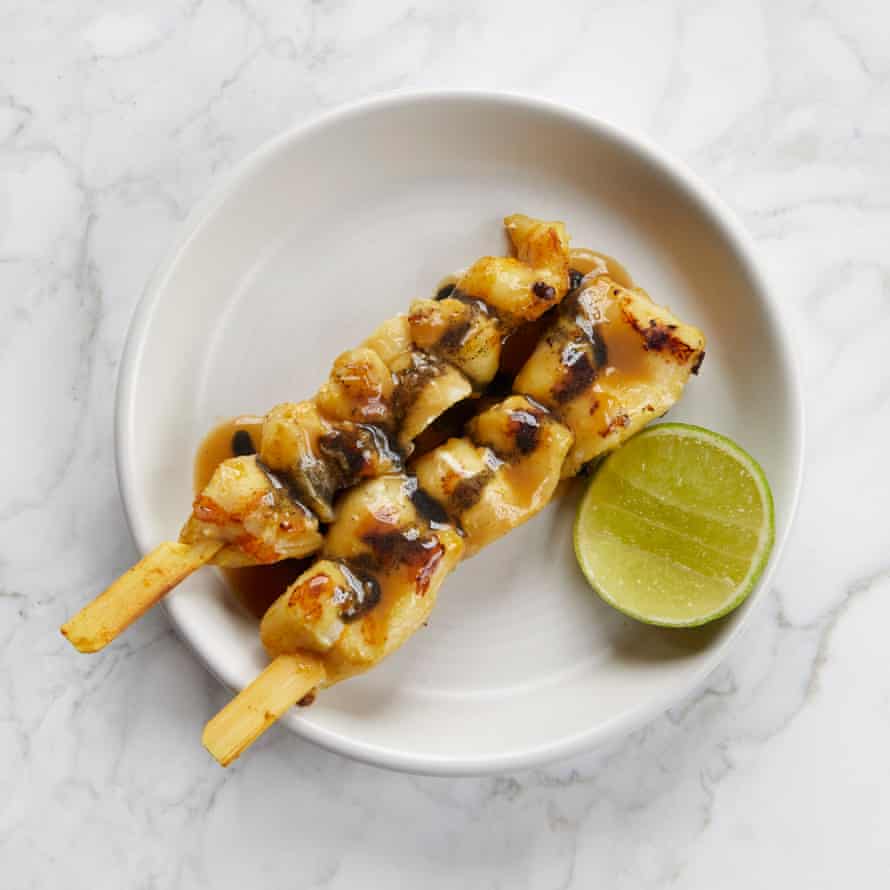 The Light Bar’s monkfish robata with black sesame.
