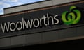 Signage at a Woolworths Supermarket