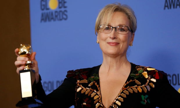 Meryl Streep at the Golden Globes