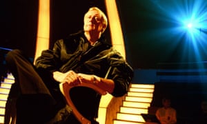 Chris Tarrant in the Who Wants to Be a Millionaire? TV studio.
