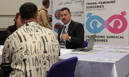 A gender reassignment consultation at the expo.