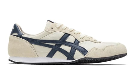 Cream and blue Onitsuka Tiger trainers