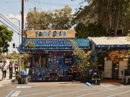 colorful small taco shop