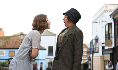 Jessie Buckley and Olivia Colman in Wicked Little Letters, about neighbours in Littlehampton.
