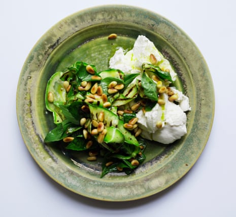 Tender delight: griddled courgettes mix perfectly with cool ricotta.