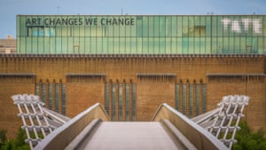 The Tate Modern, in the former Bankside power station, captured before the crowds make their way to visit