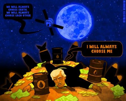 Rebecca Hendin on Artemis II and Donald Trump – cartoon