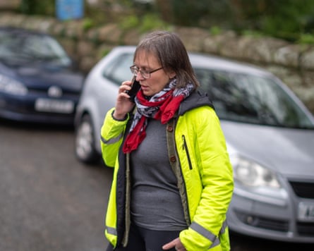 Juliet Line talking on the phone