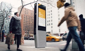 A LinkNYC kiosk in New York.