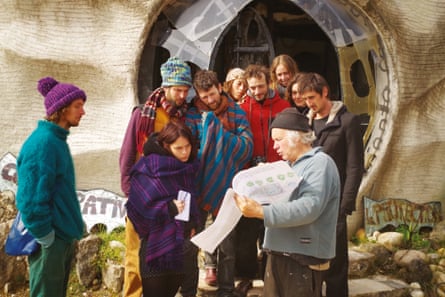 Michel Rosell teaching students at his University of Applied Collective Ecology in 2016.