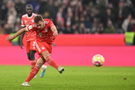 European roundup: Lazio thrash Milan while Kimmich saves Bayern at home | Serie A 2 The Bayern Munich midfielder Joshua Kimmich scores a late equaliser against Cologne in the Bundesliga.