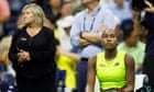 US Open semi-final interrupted as climate protester glues feet to floor in stands