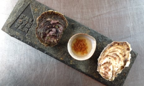 A Fal oyster (left) alongside a Porthilly oyster. Fal Oyster Ltd can now claim EU protected designation of origin status