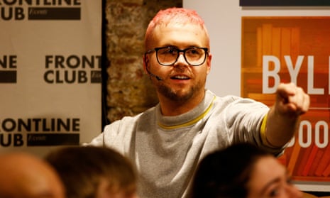 Christopher Wylie at the Frontline Club in London on Tuesday 20 March