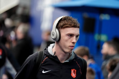Cole Palmer arrives at Stamford Bridge.