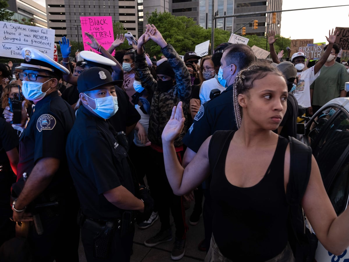 Respect Our City Tension Among Detroit Protesters As Unrest Grows After Dark Us News The Guardian
