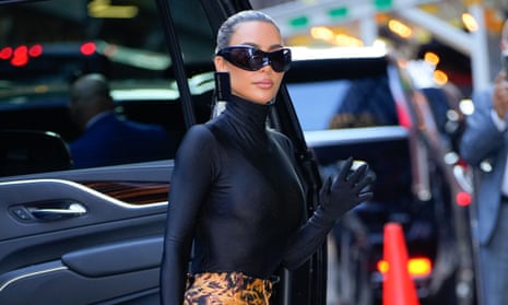 Kim Kardashian in New York City last month
