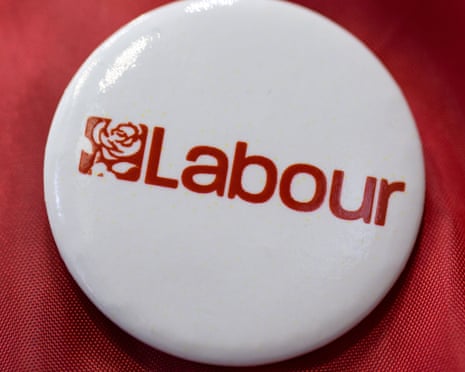 A Labour party badge.