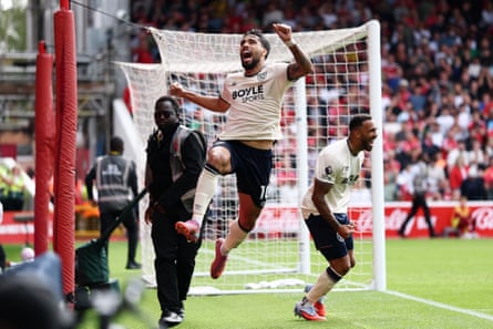 Lucas Paquetá, celebrating during West Ham’s win over Nottingham Forest, has been one of the club’s key players during his time under investigation.