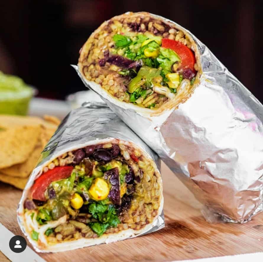 Burrito Joe’s veggie burrito