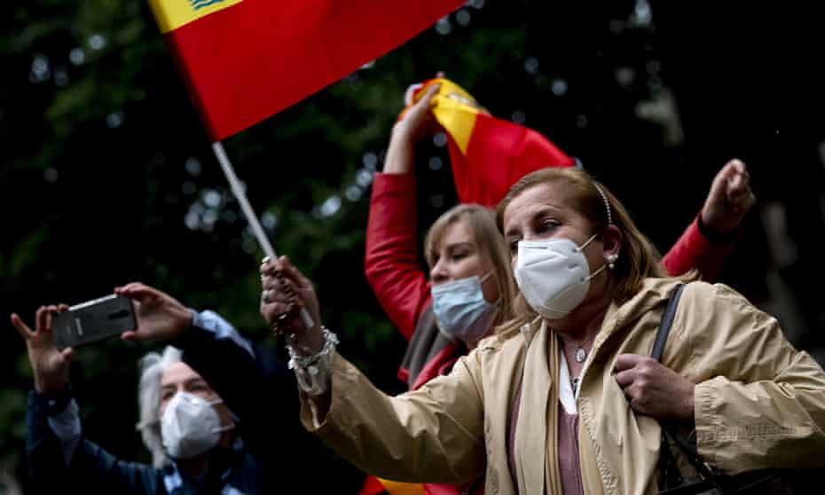 Madrid lockdown protest