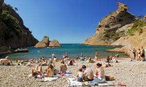 Calanque de Figuerolles at La Ciotat in France.