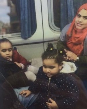 Rania Ibrahim and her two daughters Hania Hassan and Fethia Hassan