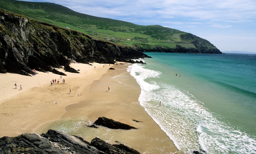 Swimming from Sleahead beach on Kerry’s Dingle peninsula.