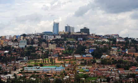 A wide view of Kigali.