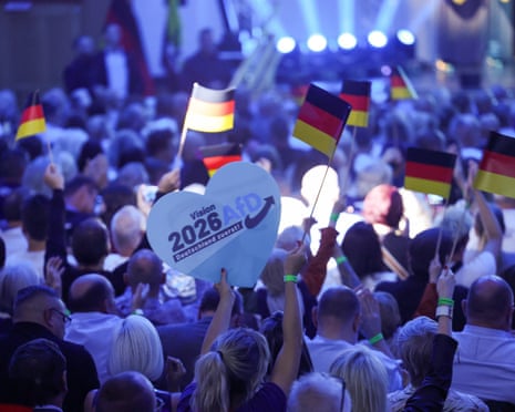 A far-right Alternative for Germany (AfD) rally in Magdeburg, Germany, on 5 September 2026.