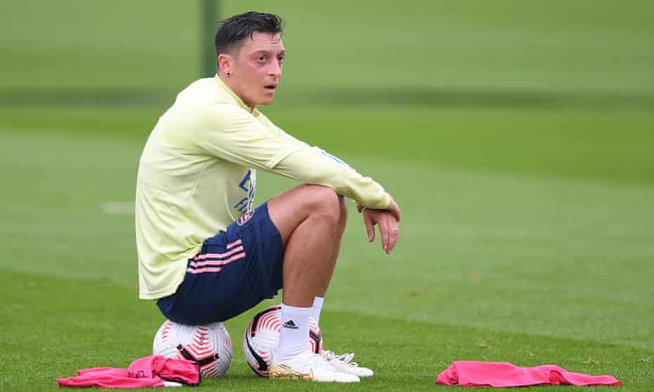Mesut Özil during an Arsenal training session last month.