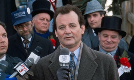 ‘If Phil can change, maybe I can too’ … Bill Murray as weather reporter Phil Connors in Groundhog Day (1993).