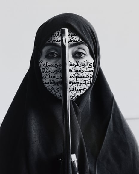 ‘We shall rise again’ … Shirin Neshat’s Rebellious Silence, with a poem as a veil.