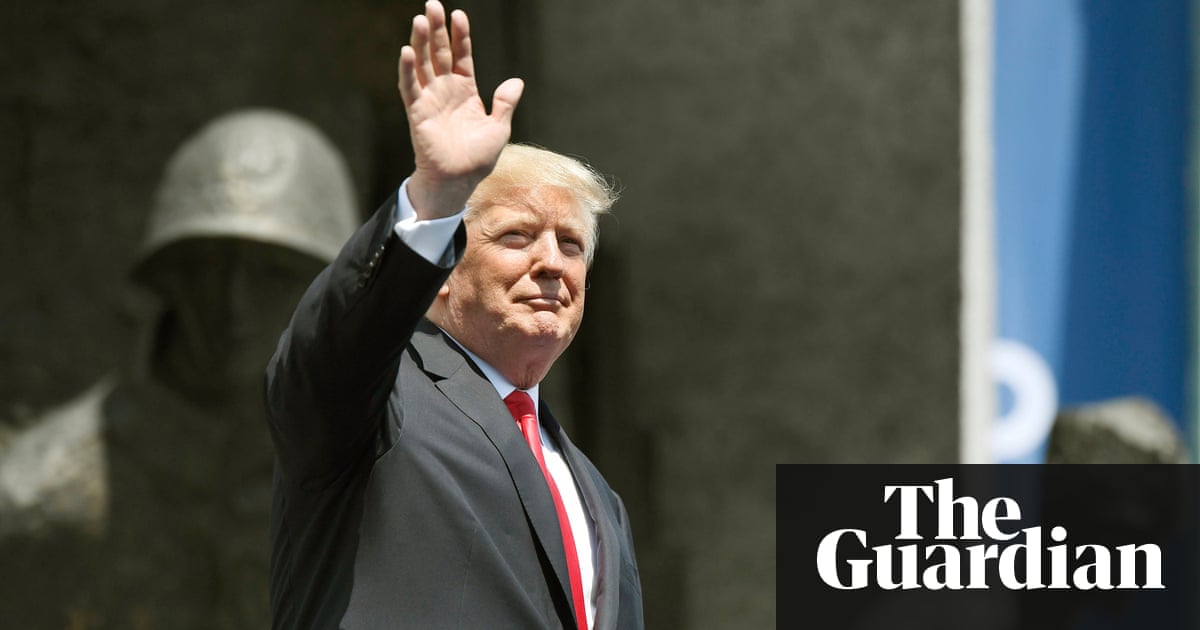 Us President Donald J Trump Greets Crowds Before Delivering A Speech At Krasinski Square Us President Donald J Trump Greets Crowds Before Delivering A Speech At Krasinski Square