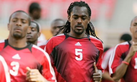 Brent Sancho of Gillingham and Trinidad and Tobago trains during the 2006 World Cup