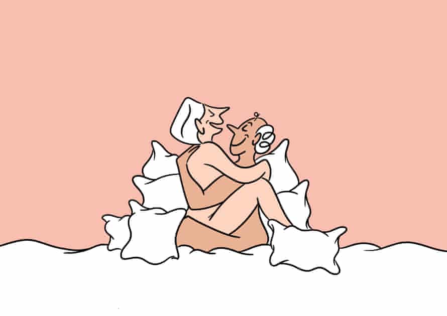 ‘We enjoy cuddling and rubbing each other, and lots of massage.’