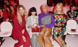 Veronika Heilbrunner, Susie Lau, Bryanboy and Tina Leung attend the Gucci show during Milan Fashion Week Spring/Summer 2020 on September 22, 2019 in Milan, Italy.
