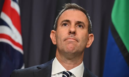 Treasurer Jim Chalmers speaks to media during a press conference at Parliament House in Canberra, Wednesday, March 1, 2023. (AAP Image/Mick Tsikas) NO ARCHIVING