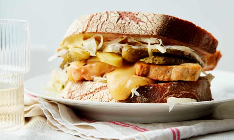 Katz's Deli Inspired Tofu Melt Sandwich