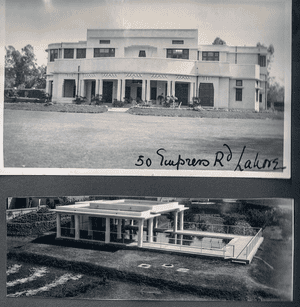 The Thadanis' home on Empress Road in Lahore